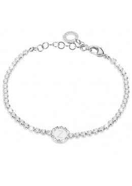 Bracciale Donna, DVUCCIO gioielli, Tennis Bianco con Iniziale su Smalto Bianco - immagine 25