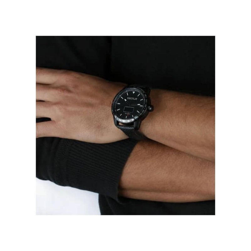 OROLOGIO SECTOR 850 SMART,CINTURINO PELLE (R3251575010) - immagine 4