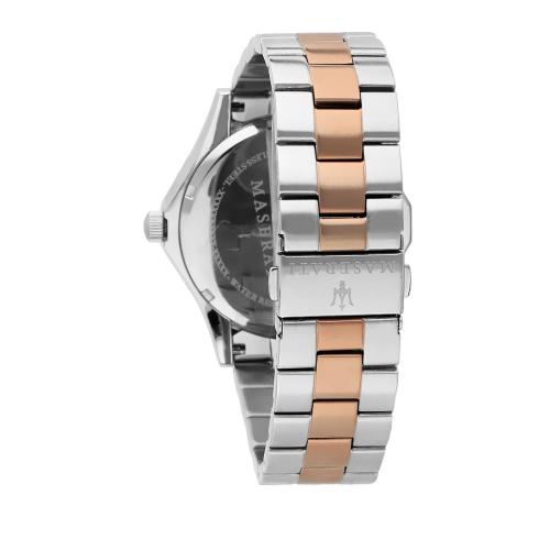 Orologio uomo Maserati, mod Circuito, automatico, cinturino acciaio, bicolore, cod ( R8823127001 ) - immagine 2