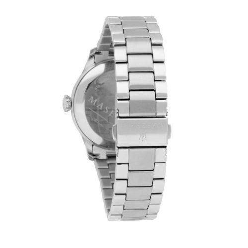 Orologio uomo Maserati, mod Tradizione, solo tempo, cinturino acciaio, fondo nero, cod (R8853125002) - immagine 2