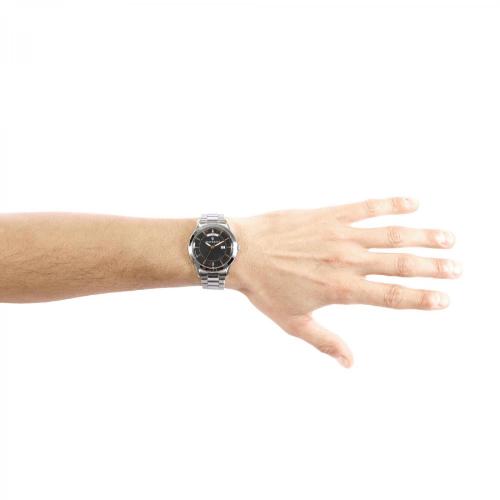 Orologio uomo Maserati, mod Tradizione, solo tempo, cinturino acciaio, fondo nero, cod (R8853125002) - immagine 3