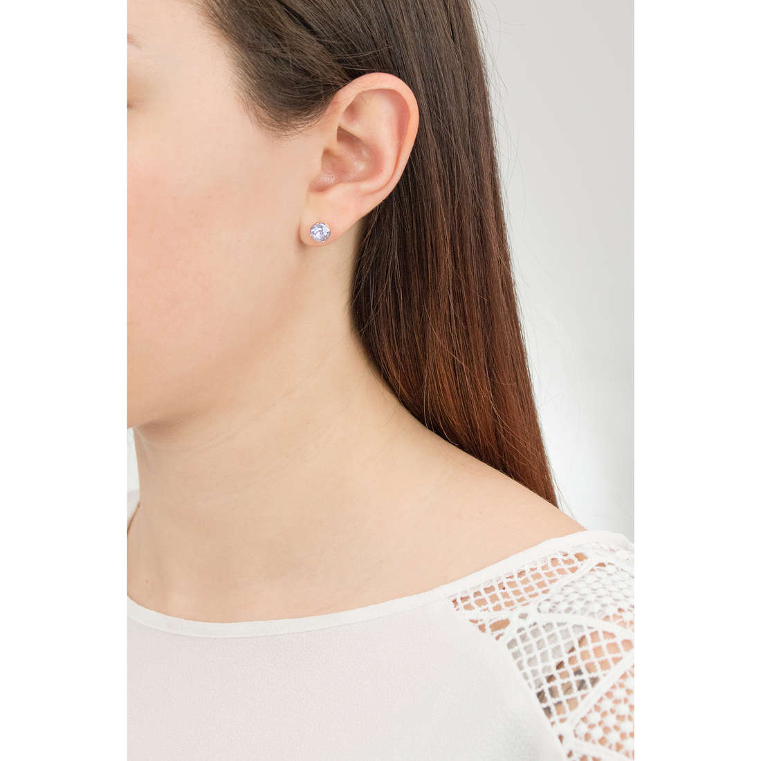 Orecchini Donna, BROSWAY gioielli, collezione affinity, color oro rosa con pietre colorate e zirconi, cod ( BFF25 ) - immagine 3